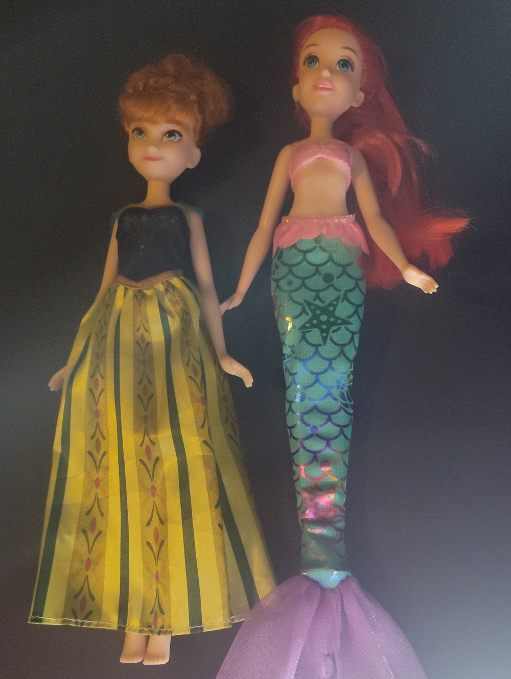 Disney Princess Ariel And Anna Dolls